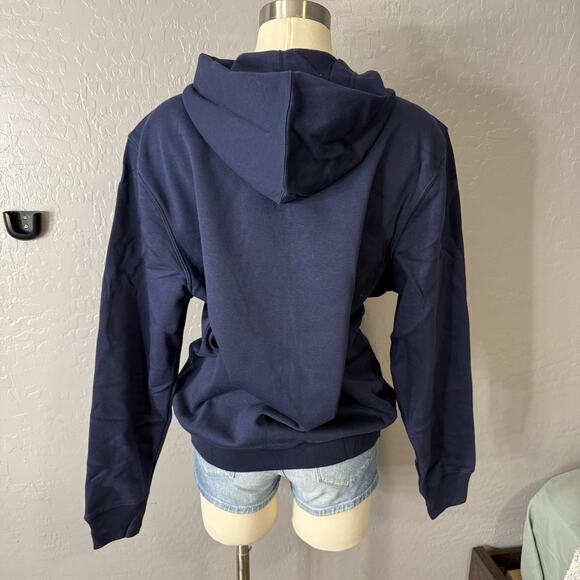 Relaxed Gap Logo Zip Hoodie, Blue, M, 218871 - Picture 2 of 4